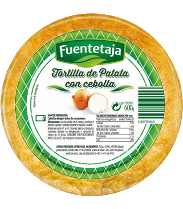 Frische Spanische Tortilla - Kartoffel-Omelett mit Zwiebeln, mittel