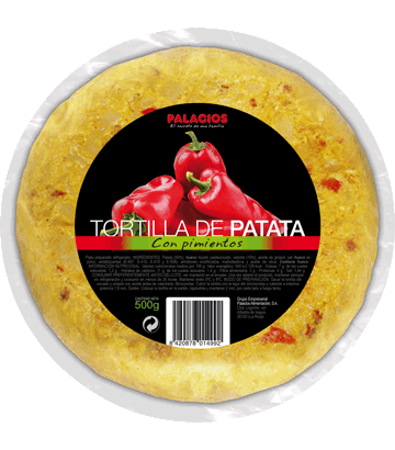 Spanische Tortilla - Kartoffel-Omelett mit Paprika, mittel