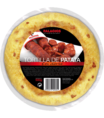 Spanische Tortilla - Kartoffel-Omelett mit Chorizo, mittel 500g